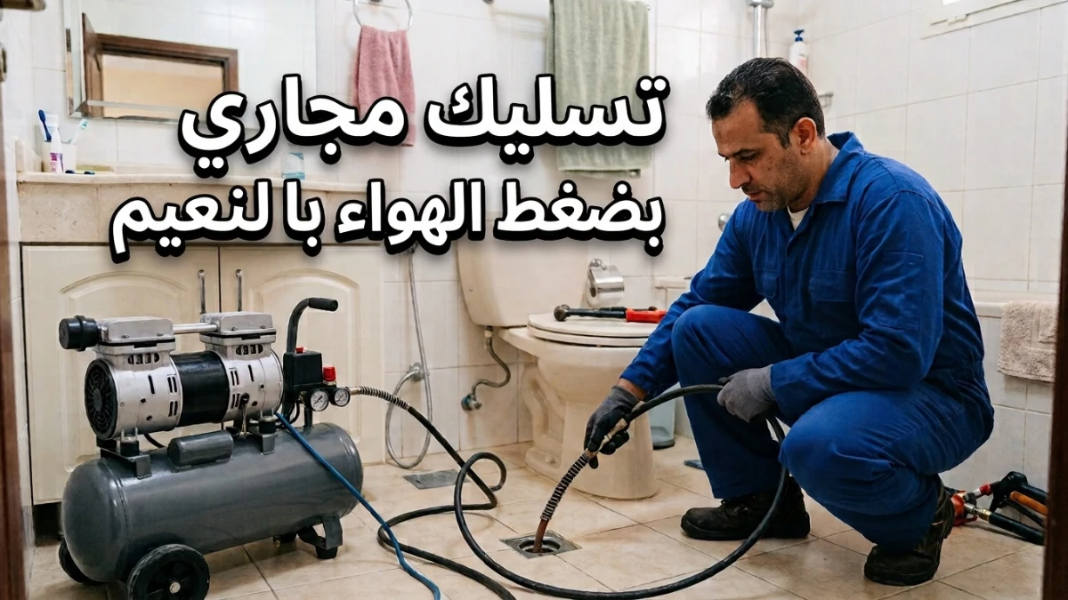 تسليك مجاري بضغط الهواء بالنعيم