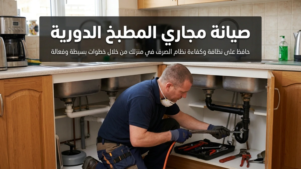 صيانة مجاري المطبخ الدورية