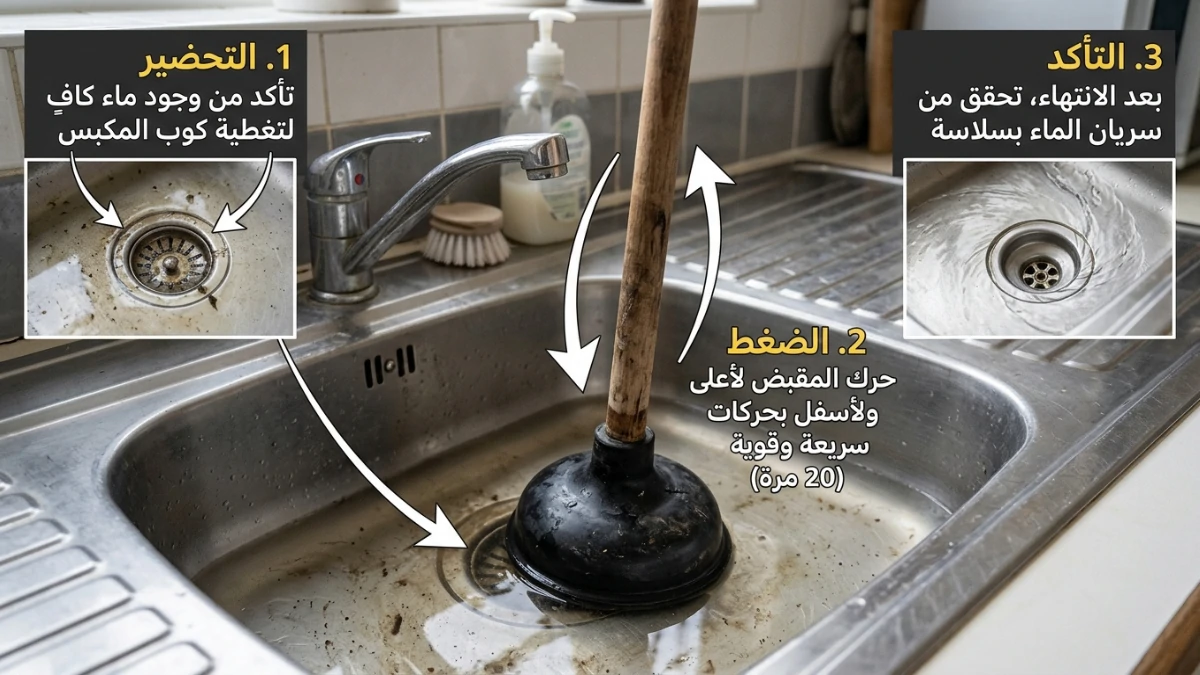استخدام المكبس اليدوي خطوة بخطوة