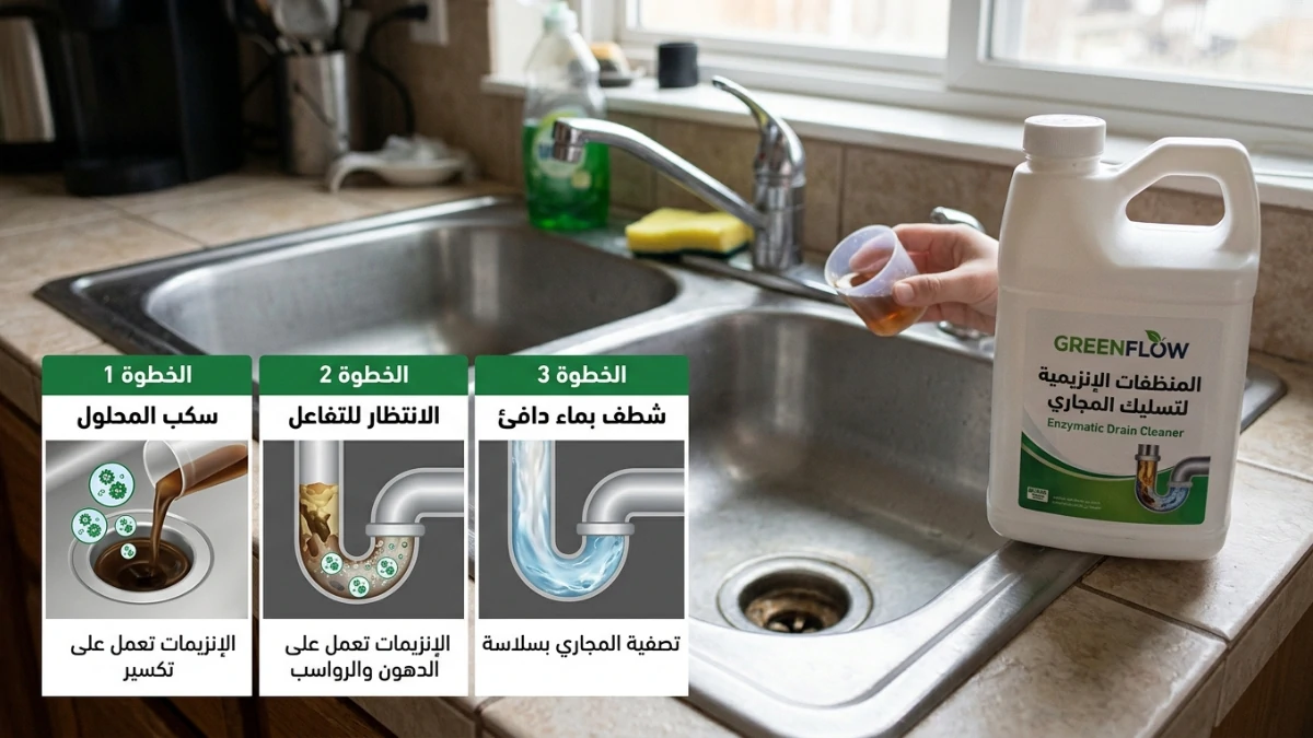كيفية استخدام المنظفات الإنزيمية